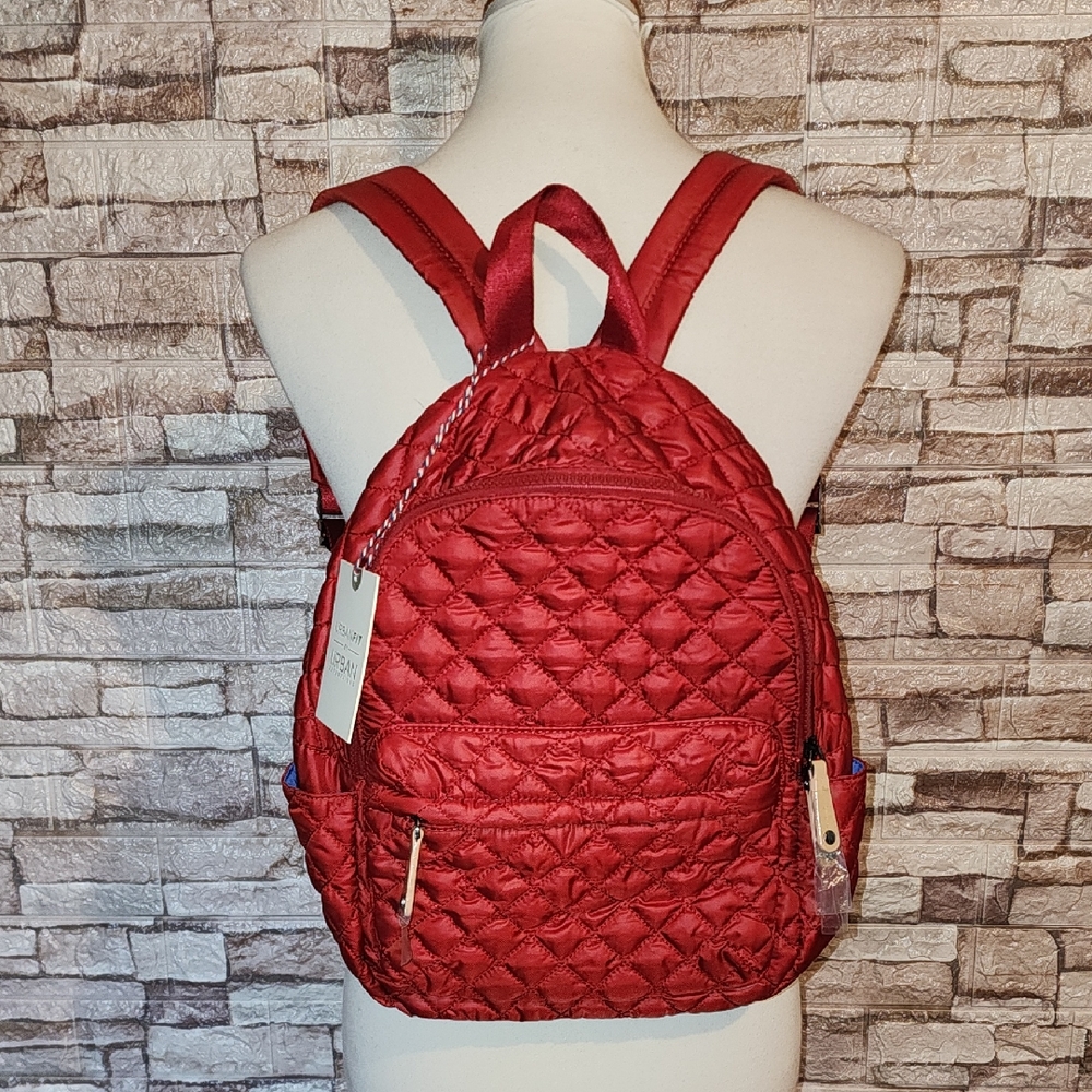 Urban Fit Expressions Quilted Red Backpack - Lightweight Brand New